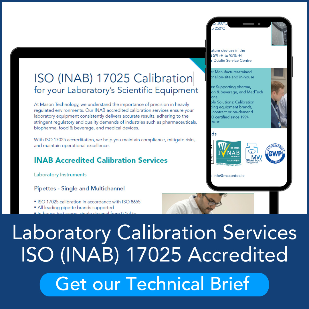 Calibration of Laboratory Equipment - INAB accredited