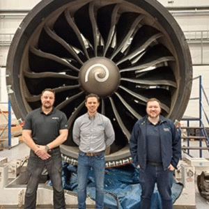 Mason Technology NDT team with valued aerospace turbine customer